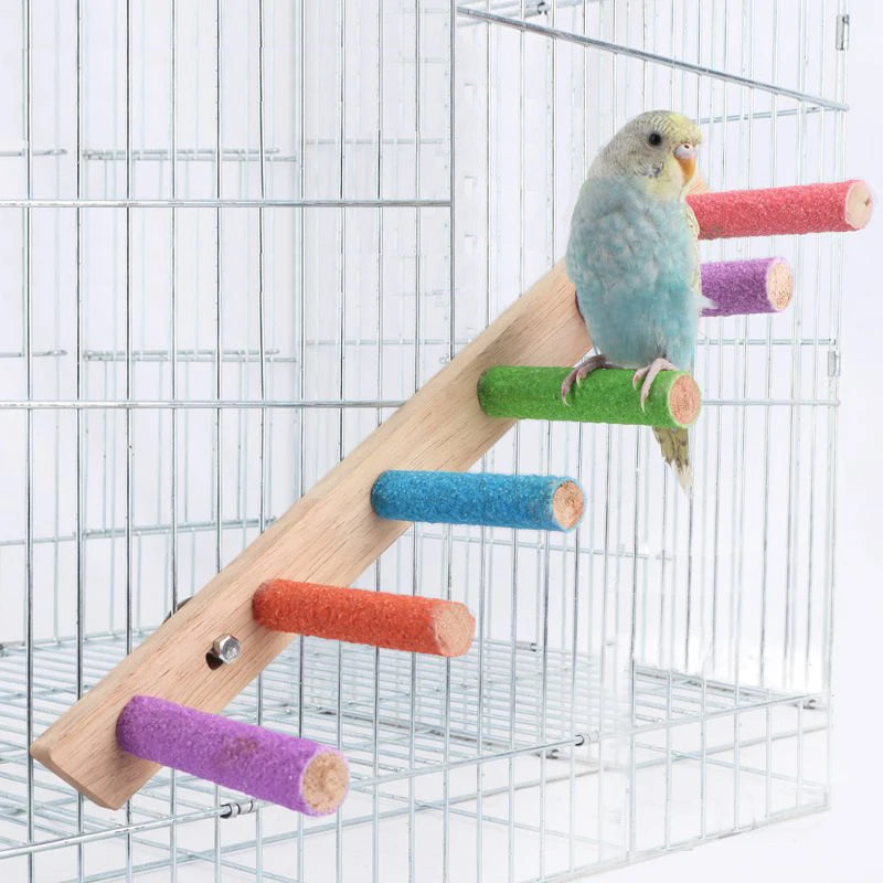 HookUpCo. Wooden Bird Climbing Ladder Toy