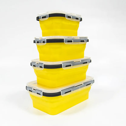 HookUpCo. Portable Silicone Folding Lunch Box