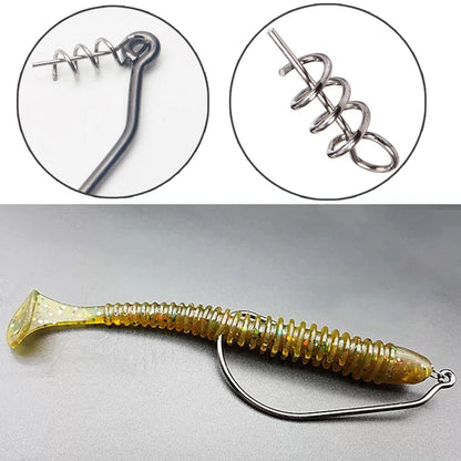 HookUpCo. 10-Pack Sharp Offset Worm Hooks - HookUpCo.