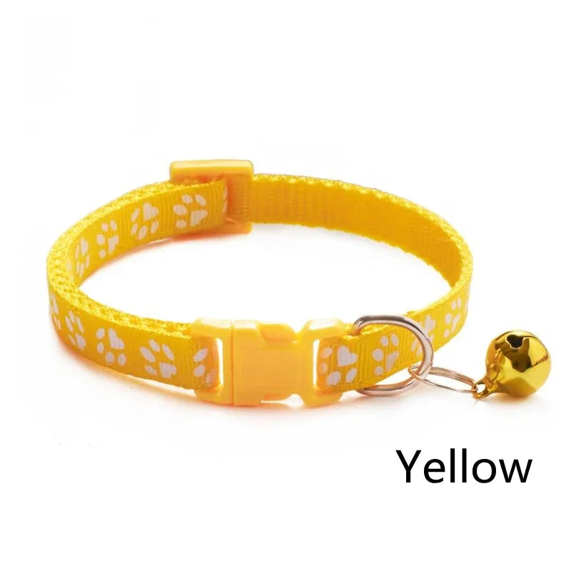 HookUpCo. Colorful Pet Collar with Safety Bell