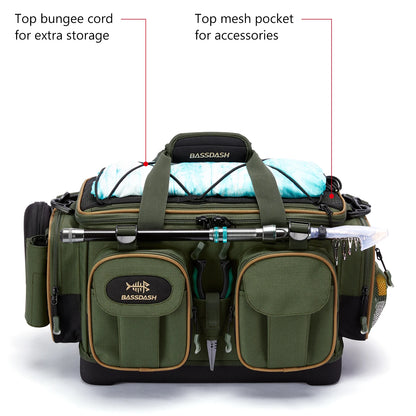 HookUpCo. Water-Resistant Fishing Tackle Bag - HookUpCo.