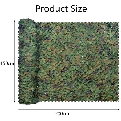 Camouflage Net Bulk Roll for Hunting, Decor, and Camping