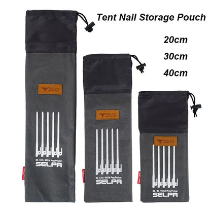 HookUpCo. Multi-Function Tent Pegs Storage Pouch - HookUpCo.