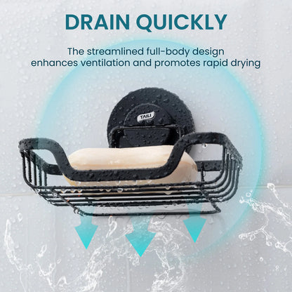 Draining Soap Dish with Suction