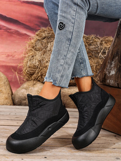 Cozy Fleece-Lined Snow Boots for Women - Non-Slip Comfort