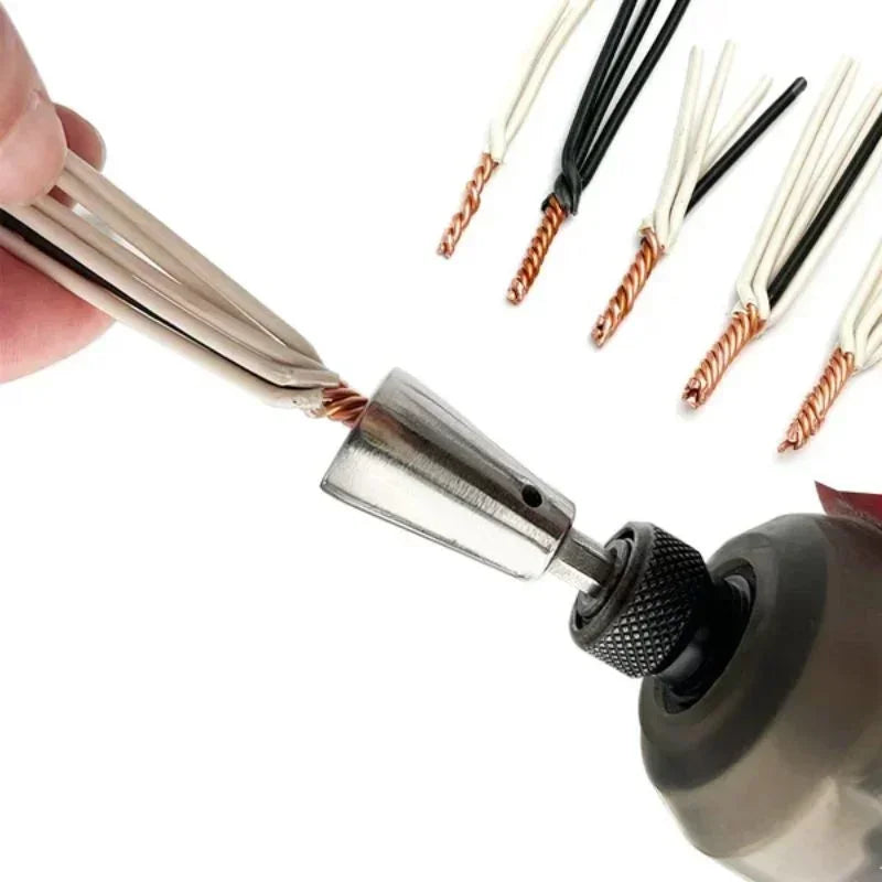 Wire Twisting Tool for Quick Cable Connections and Drills