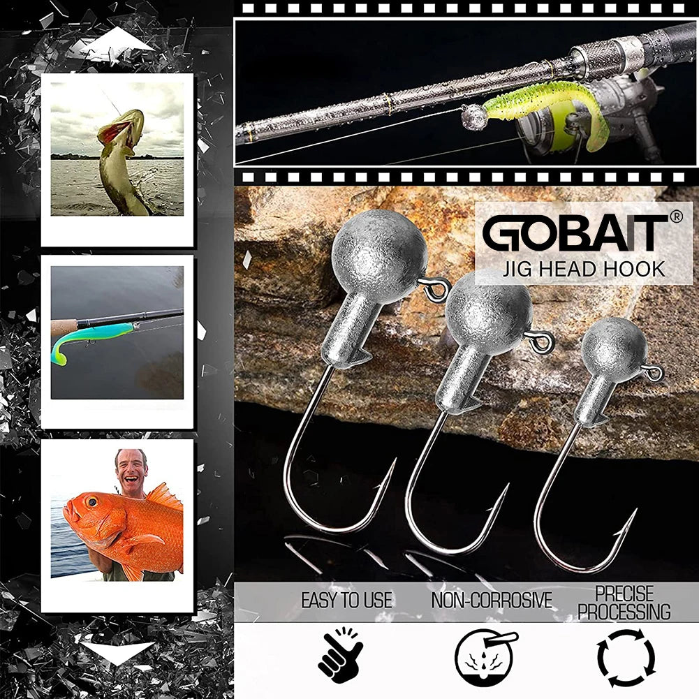 HookUpCo. Versatile Jig Head Hooks for Bass Fishing - HookUpCo.