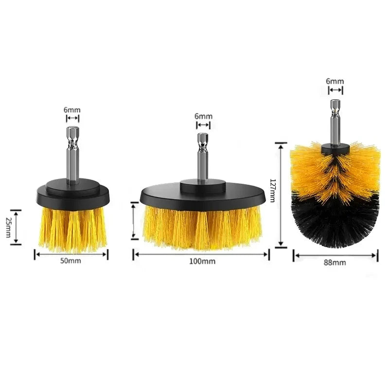 Electric Scrubber Brush Set - 3pcs