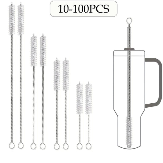 HookUpCo. Extra Long Straw Cleaner Brush Kit