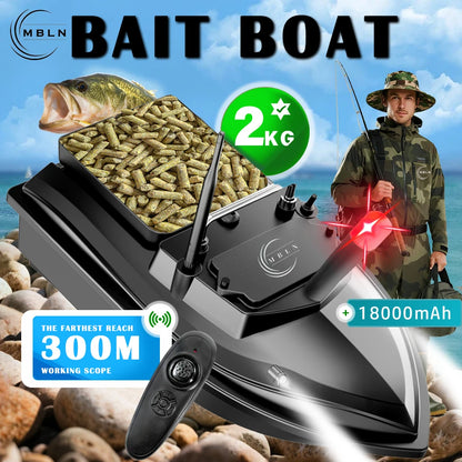 Remote Control Bait Boat with 2kg Capacity