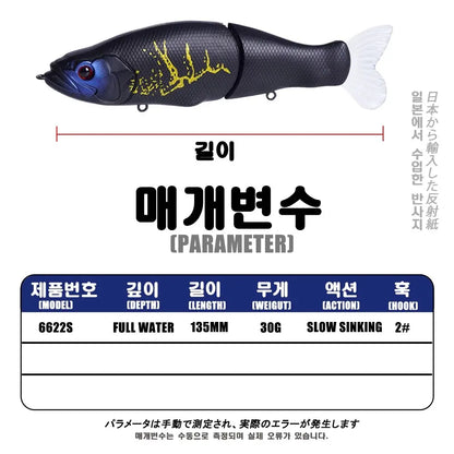 HookUpCo. Slow Sinking SwimBaits for Bass Fishing