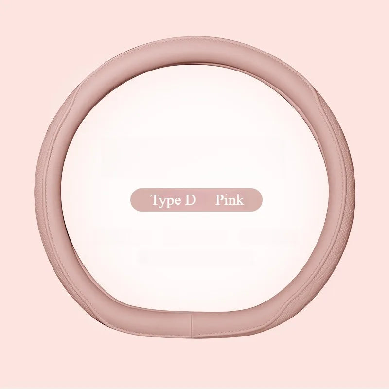 HookUpCo. Napa Leather Steering Wheel Cover - HookUpCo.