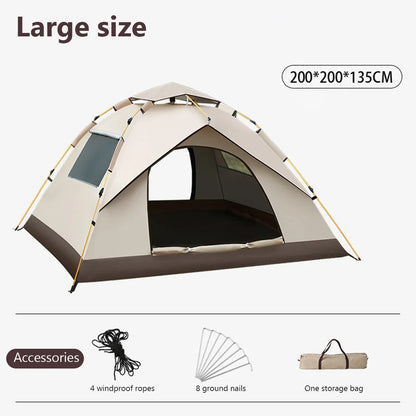 HookUpCo. Waterproof Automatic Camping Tent - HookUpCo.