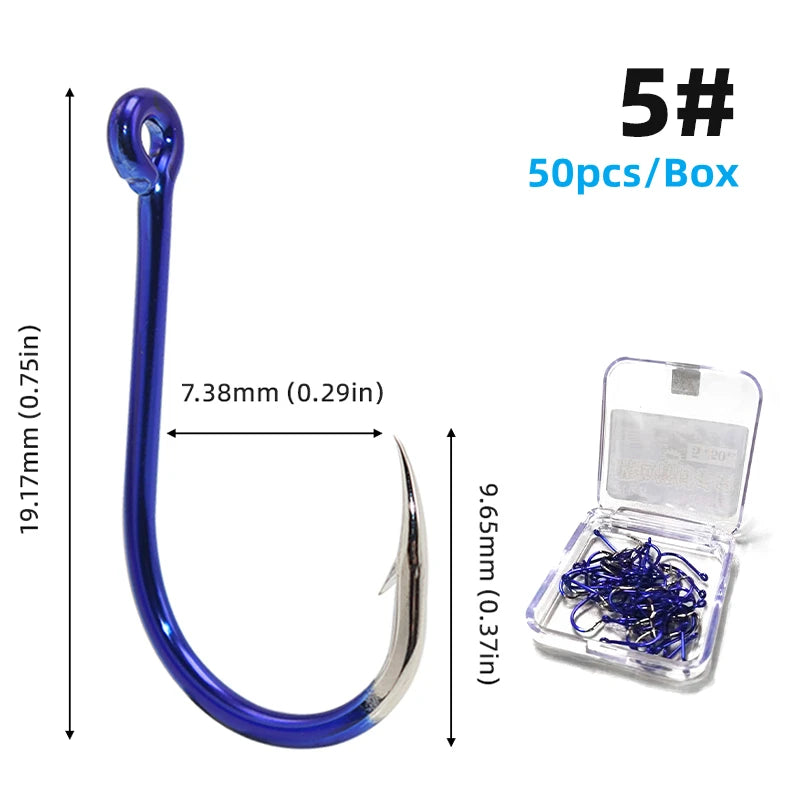 HookUpCo. High Carbon Steel Fishing Hooks Set - HookUpCo.