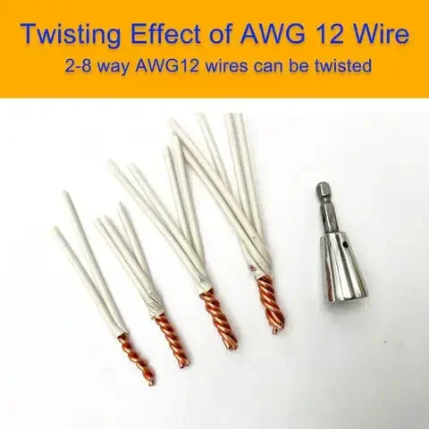 Wire Twisting Tool for Quick Cable Connections and Drills