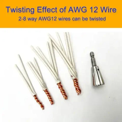 Wire Twisting Tool for Quick Cable Connections and Drills