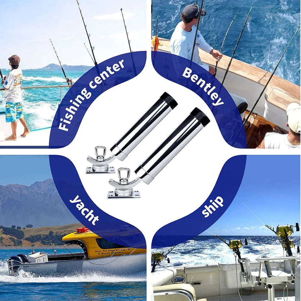 HookUpCo. Adjustable Stainless Steel Rod Holder - HookUpCo.