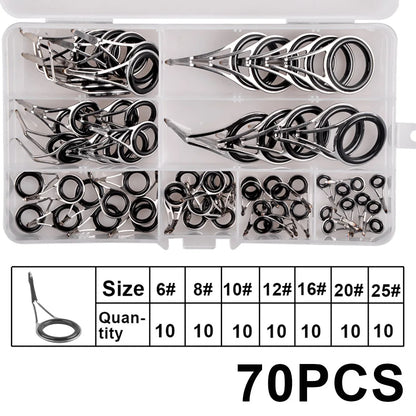 HookUpCo. Fishing Rod Eyelet Repair Kit for Quick Fixes