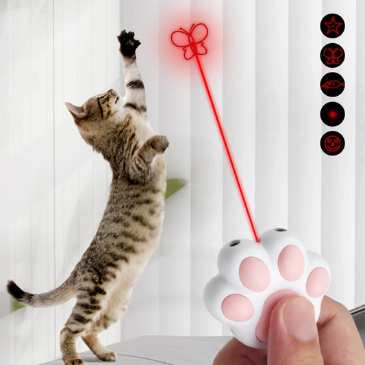 HookUpCo. Rechargeable Laser Pet Toy with 5 Adjustable Patterns