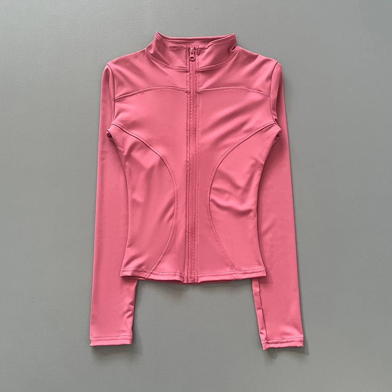Women's Quick-Dry Stretch Workout Jacket, Slim Fit