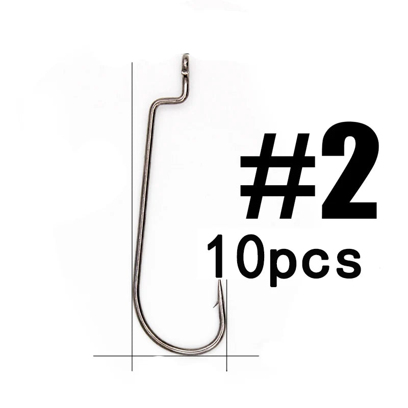 HookUpCo. 10-Pack Super Lock Fishing Hooks - HookUpCo.