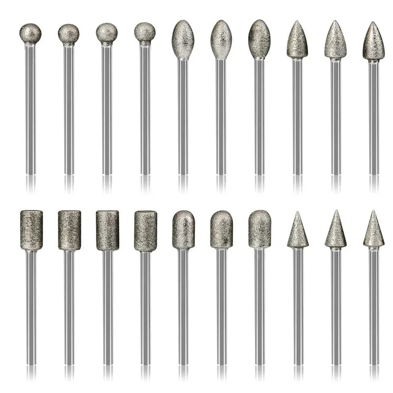 HookUpCo. 20pc Mini Diamond Grinding Bit Set