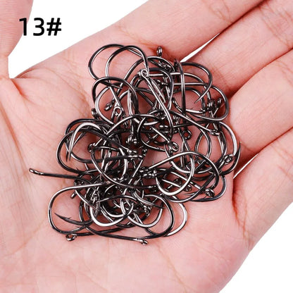 HookUpCo. 100pcs Circle Carp Fishing Hook Set - HookUpCo.