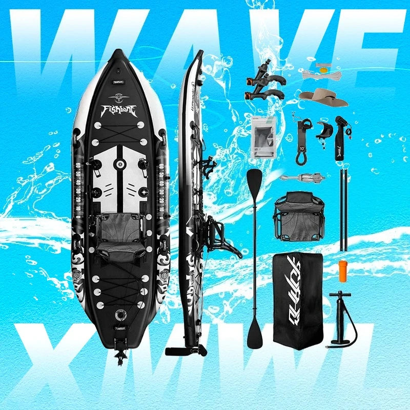 Ultimate Inflatable Pedal Drive Fishing SUP Kayak for One