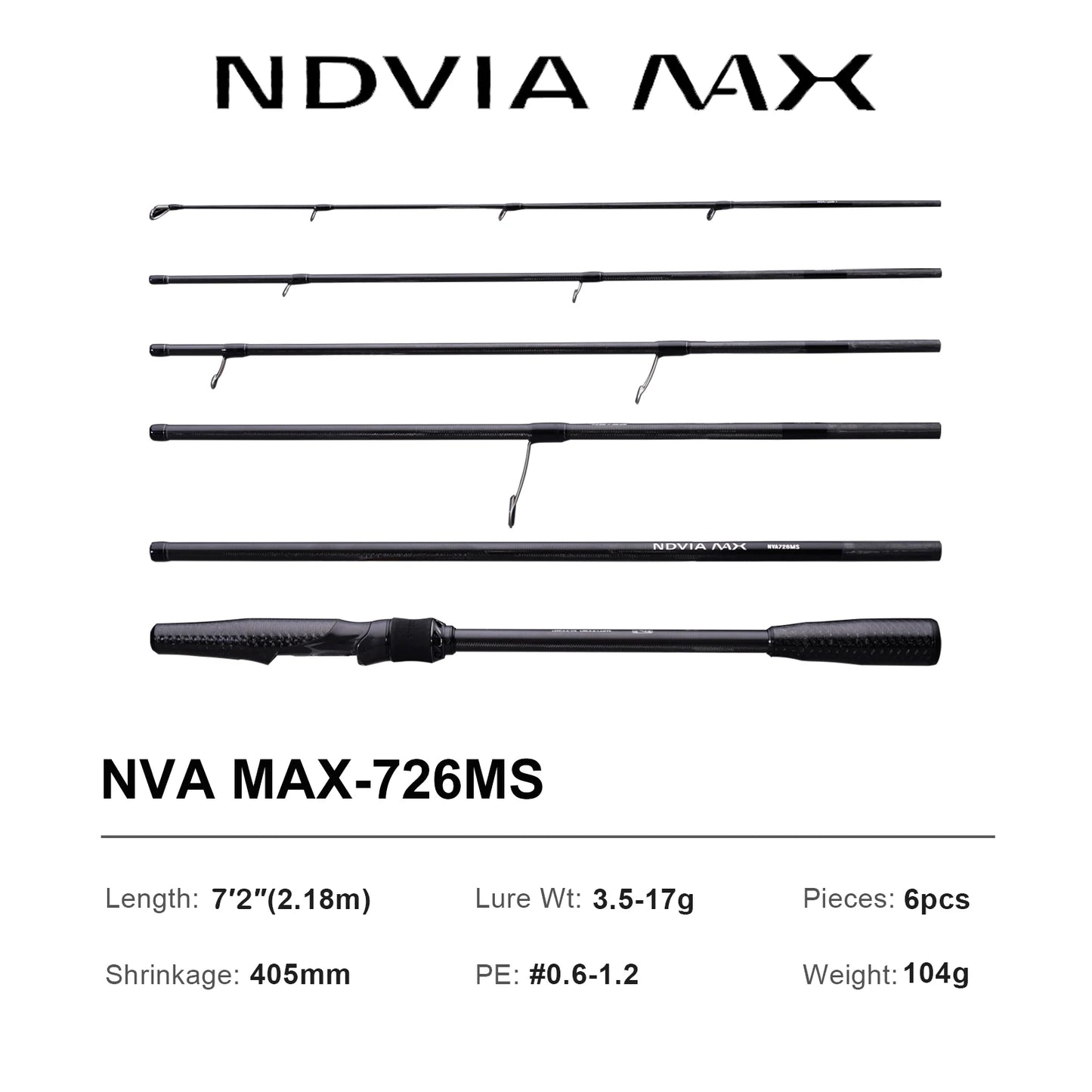 HookUpCo. 8FT Tubular Tip Fishing Rod for Squid