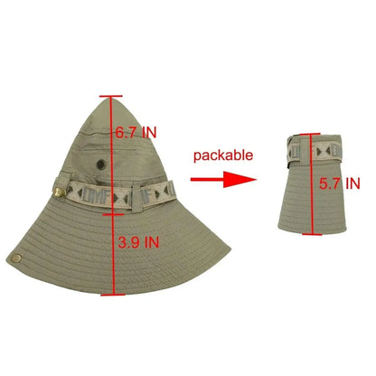 HookUpCo UV Wide Brim Bucket Hat