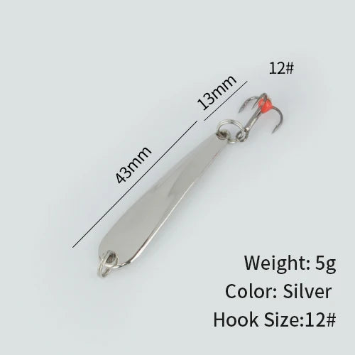 HookUpCo. Winter Ice Fishing Metal Jig Lures
