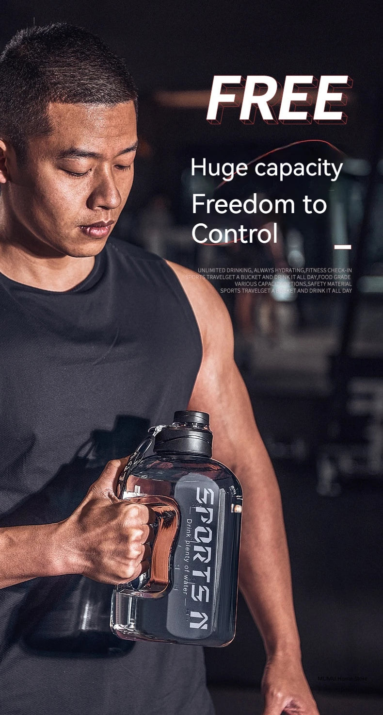 HookUpCo. Large Capacity Sports Water Bottle - HookUpCo.