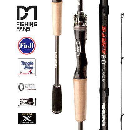 HookUpCo. High Carbon Fishing Rod for Bass - HookUpCo.
