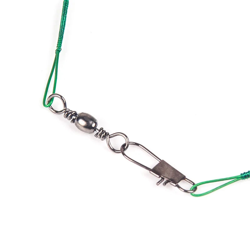 HookUpCo. Steel Fishing Leader with Swivel 30cm - HookUpCo.