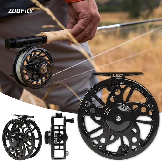 HookUpCo. Large Arbor Fly Fishing Reel, CNC Metal - HookUpCo.
