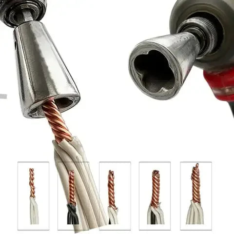 Wire Twisting Tool for Quick Cable Connections and Drills