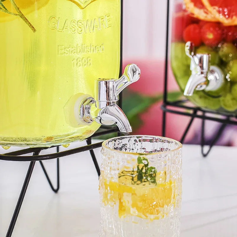 Elegant Glass Beverage Dispenser