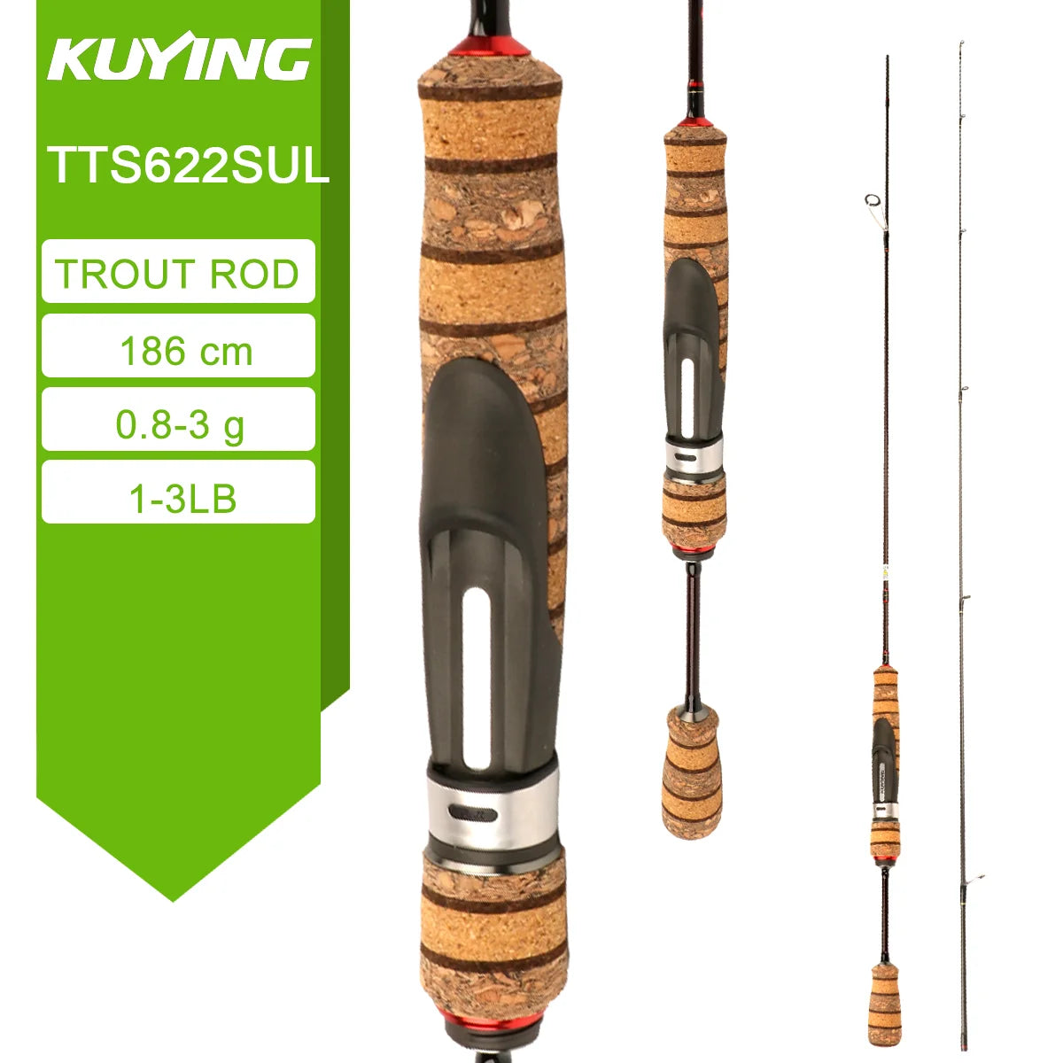 HookUpCo. Teton L Carbon Fishing Rod 5'2" - 6'6" - HookUpCo.
