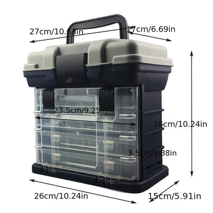 HookUpCo. Portable Multifunction Tackle Storage Box