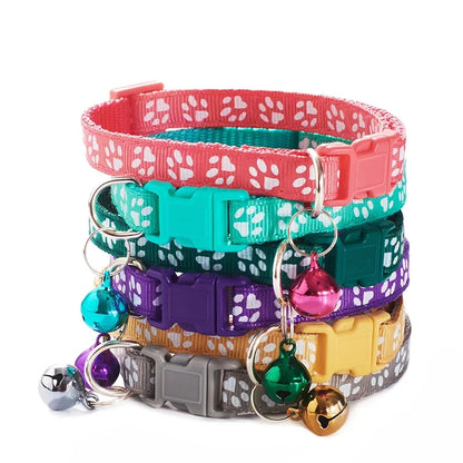 HookUpCo. Colorful Pet Collar with Safety Bell