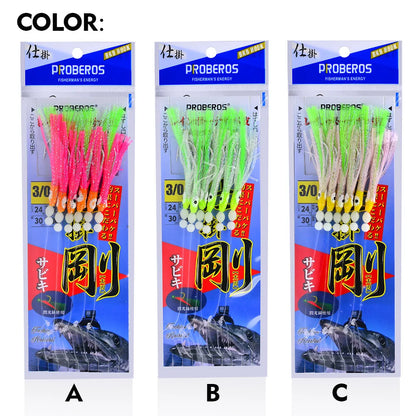 HookUpCo. Luminous Soft Lure Fishing Rigs Set - HookUpCo.