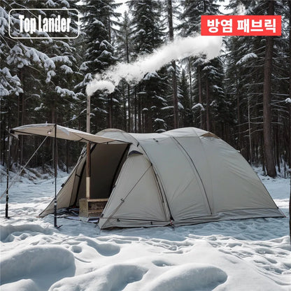 HookUpCo. Fireproof 2-Person Winter Camping Tent - HookUpCo.