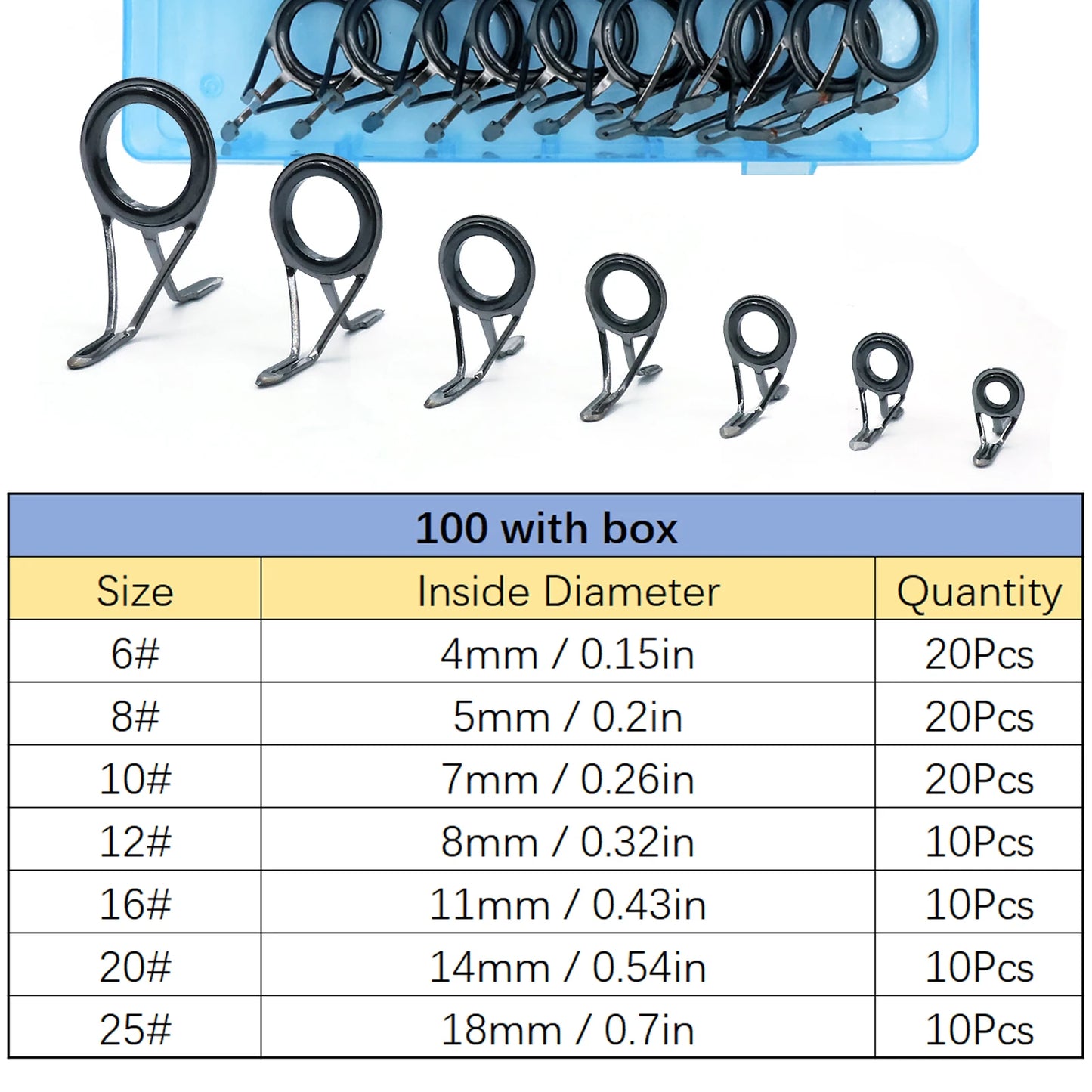 Stainless Steel Fishing Rod Repair Kit Set