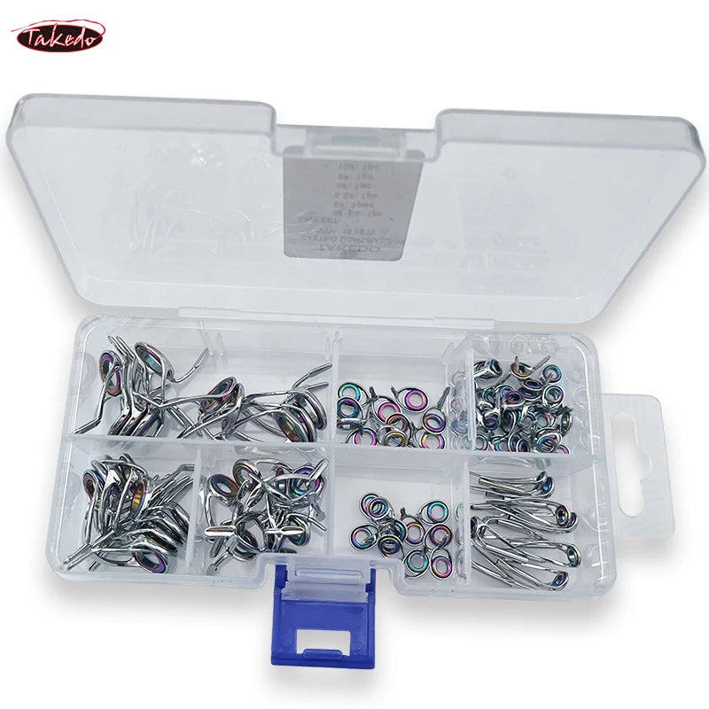 Stainless Steel Fishing Rod Repair Kit - 5 Sets - HookUpCo.