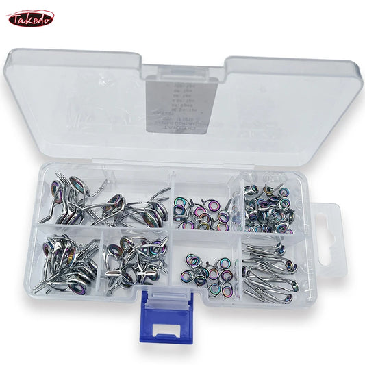 Stainless Steel Fishing Rod Repair Kit - 5 Sets - HookUpCo.