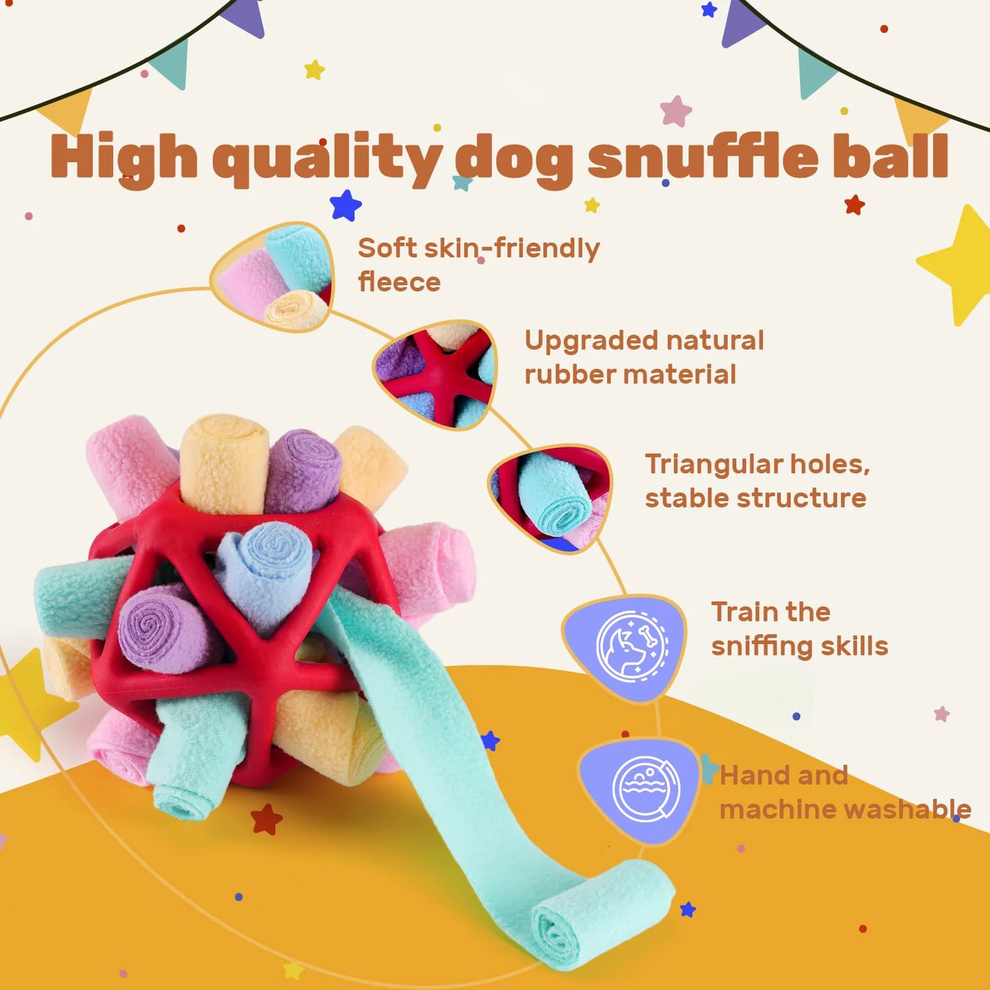 HookUpCo. Sniffing Ball for Fun Puppy Training