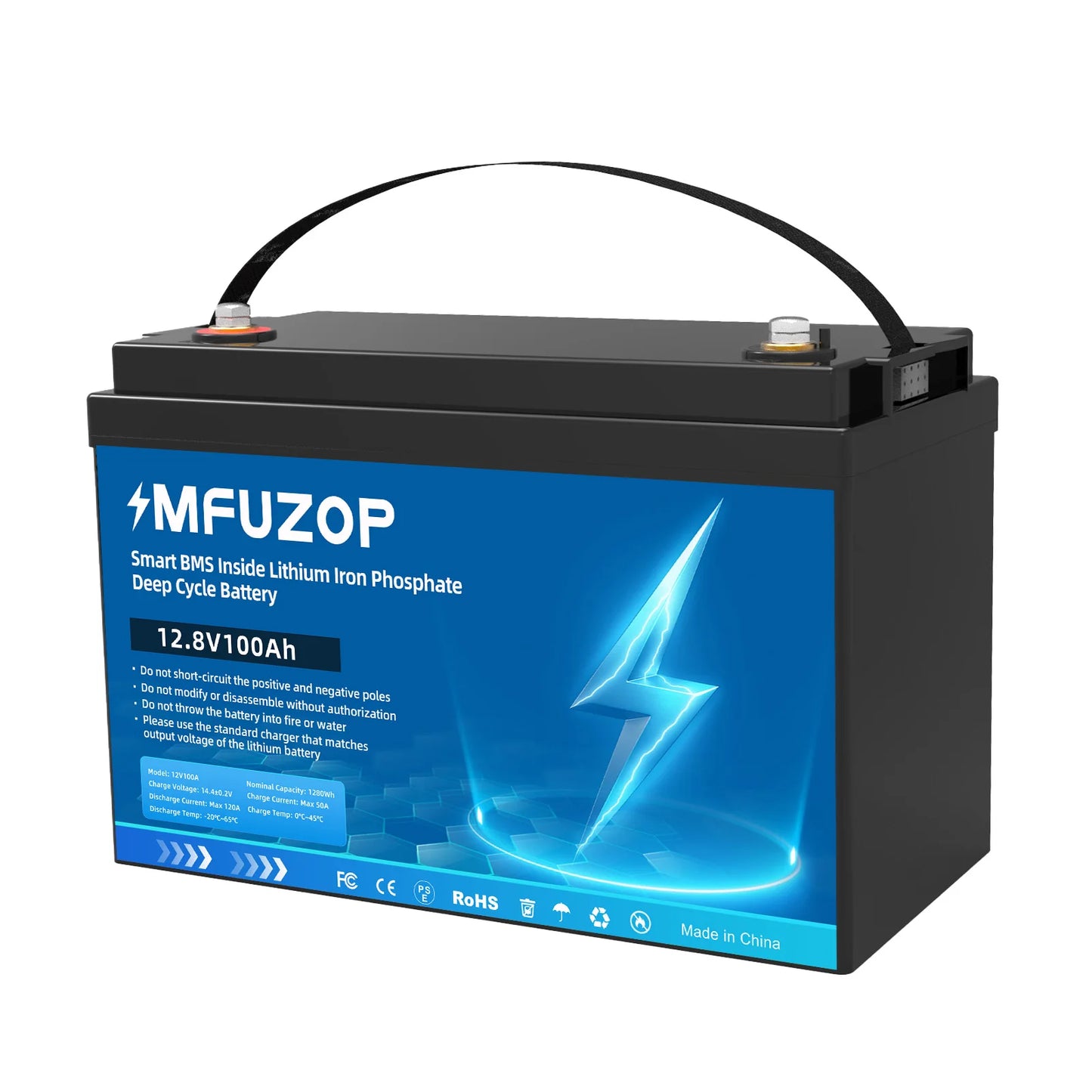 HookUpCo. LiFePO4 12V Battery for Solar Systems - HookUpCo.