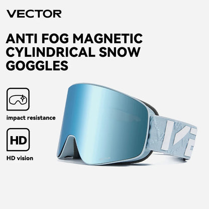 HookUpCo. Double Layer Anti-Fog Ski Goggles with UV400 Protection