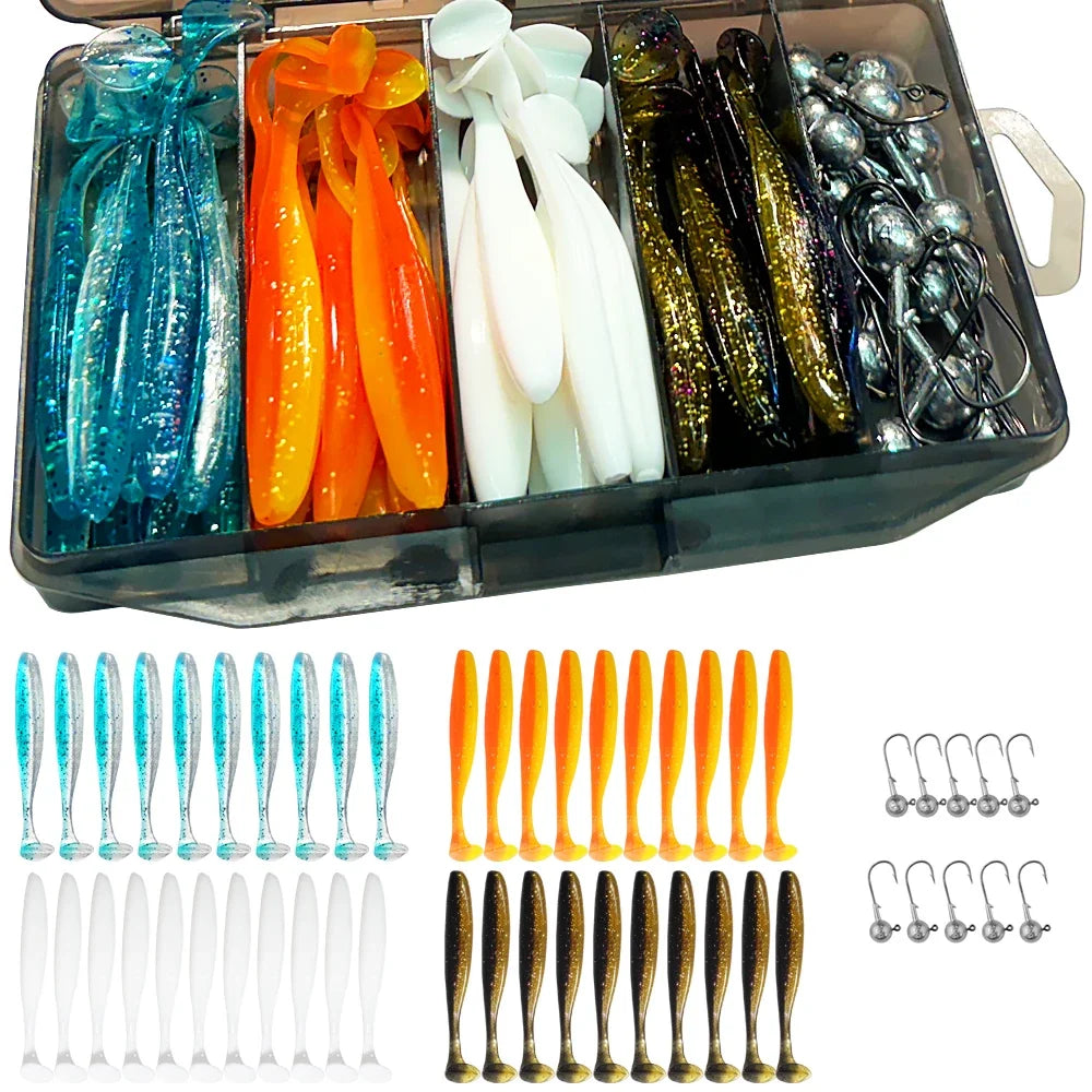 HookUpCo. 50PCS Metal Jig Bait Fishing Lure Kit - HookUpCo.