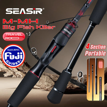 HookUpCo. Heavy Power Travel Fishing Rod 1.83M - HookUpCo.
